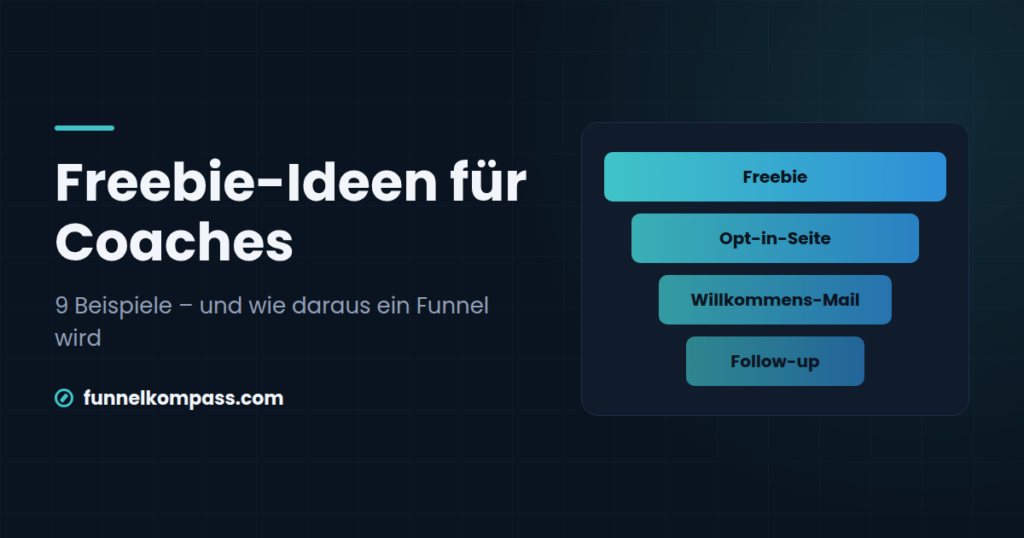Freebie-Ideen für Coaches – Beitragsbild von funnelkompass.com